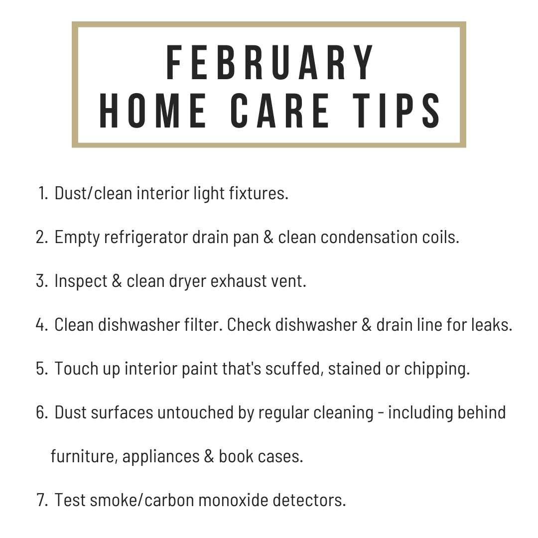 Feb Home Care Tips
